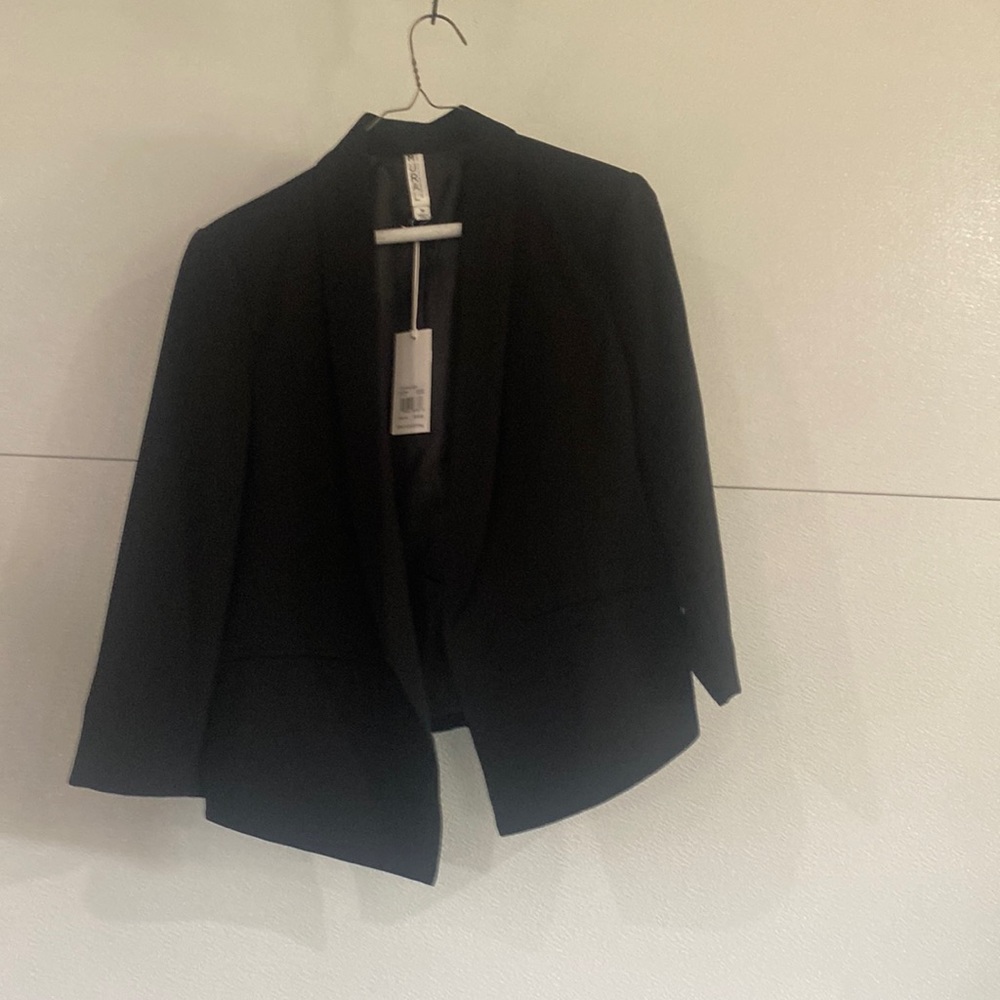 Mural clothing black 3/4 sleeve blazer